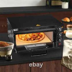 22.4 in. 2000-Watt Electric Countertop Single Deck Pizza Oven Outdoor Pizza Oven