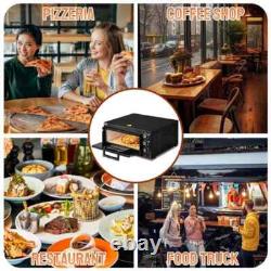 22.4 in. 2000-Watt Electric Countertop Single Deck Pizza Oven Outdoor Pizza Oven