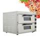 220v 1ph 4hp 16'' Commercial Double-decker Pizza Oven Electric Pizza Oven