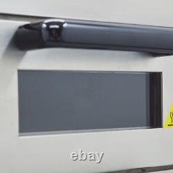 220V 3KW Commercial Double-deck Pizza Electric Oven Bread Maker Toaster
