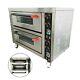 220v 8.7hp Commercial Pizza Oven Electric Oven Double Deck Convection Oven