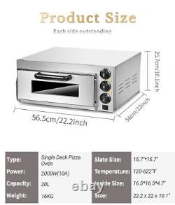 220V Air Fryer Pizza Oven Electric Single-deck Oven Countertop Toaster New