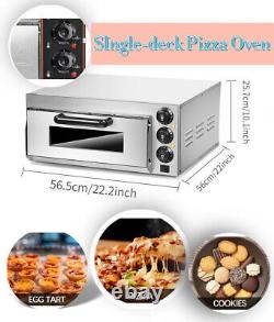 220V Air Fryer Pizza Oven Electric Single-deck Oven Countertop Toaster New