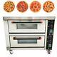 220v Commercial Bakery Oven Double-deck Big Capacity Oven Pizza Tart Oven 6.4kw