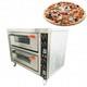 220v Commercial Doubledecker Pizza Electric Oven Independent Temperature Control