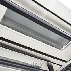 220V Commercial Doubledecker Pizza Electric Oven Independent Temperature Control