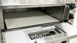 220V Commercial Electric Double Deck Pizza Oven Bakery