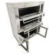 220v Commercial Pizza Oven With Fermentation Tank Double-deck Movable Oven