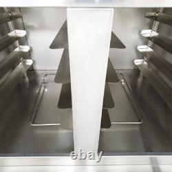 220V Commercial Pizza Oven with Fermentation Tank Double-deck Movable Oven