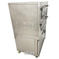 220V Commercial Triple Pizza Oven with Fermentation Tank 20? 400? With 12 Trays