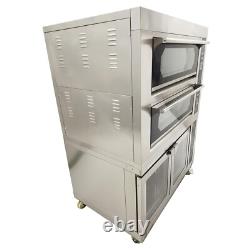 220V Commercial Triple Pizza Oven with Fermentation Tank 20? 400? With 12 Trays