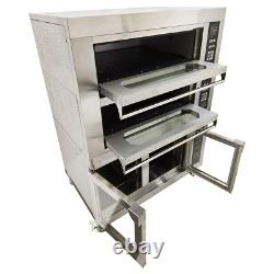 220V Commercial Triple Pizza Oven with Fermentation Tank 20? 400? With 12 Trays