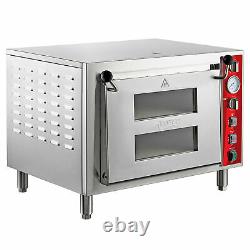 28 Electric 240 Volt Stainless Steel Double Deck Countertop Pizza / Bakery Oven