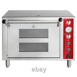28 Electric 240 Volt Stainless Steel Double Deck Countertop Pizza Bakery Oven