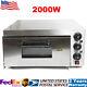 2kw Single Deck Commercial Electric Pizza Bread Baking Oven 110v Stainless Steel
