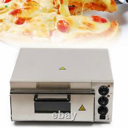 2KW Single Deck Commercial Electric Pizza Oven Precise Temperature Control