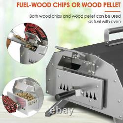 2in1 Pizza Grill Oven, Hard Wood Pellet Outdoor Pizza Oven Kit Foldable Big Horn