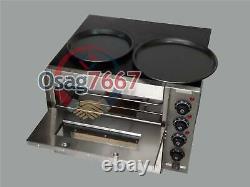 3000W 110V 16 Double deck Electric Pizza Oven Commercial Ceramic Stone New