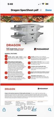 32E Dragon Conveyor Brick pizza Oven Commercial Electric