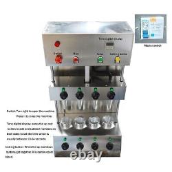 4 Heads Commercial Electric Pizza Cone Forming Machine 110V 2600W Bakery Dessert