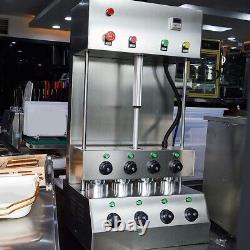 4 Heads Commercial Electric Pizza Cone Forming Machine 110V 2600W Bakery Dessert