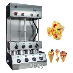 4 Heads Commercial Electric Pizza Cone Forming Machine 110V 2600W Bakery Dessert