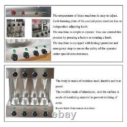 4 Heads Commercial Electric Pizza Cone Forming Machine 110V 2600W Bakery Dessert