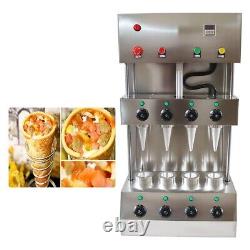 4 Heads Commercial Electric Pizza Cone Forming Machine 110V 2600W Bakery Dessert