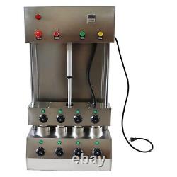 4 Heads Commercial Electric Pizza Cone Forming Machine 110V 2600W Bakery Dessert