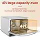 47l Commercial Electric Pizza Oven Toaster Baking Bread 110v Single Deck Broiler