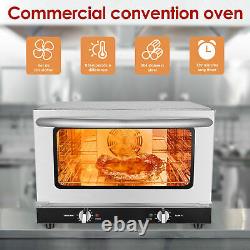 47L Commercial Electric Pizza Oven Toaster Baking Bread 110V Single Deck Broiler