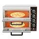 48l Electric Pizza Oven Double Deck Commercial Stainless Steel Bake Broiler