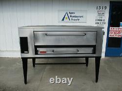 A Beauty Marsal SD-1060 Gas Deck-Type Pizza Bake Oven New Stones #5996