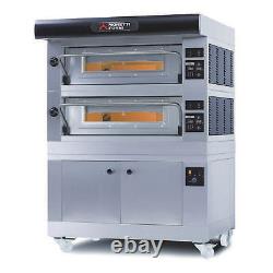 AMPTO AMALFI D2 60 Electric Pizza Oven, Double Deck, (24) 12 or (10) 18 pi