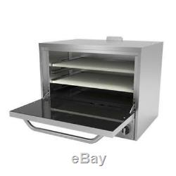 Asber AEPO-36 36 Single Chamber Gas 2 Deck Countertop Pizza Oven