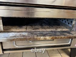 Attias Double Stack Natural Gas Pizza Oven Set JS6-18 60 Deck Good Stones