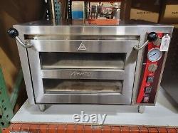 Avantco 177DPO18DS Double Countertop Pizza Oven with Two Chambers, 240V