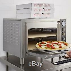 Avantco Stainless Steel Double Deck Electric Countertop Pizza Oven 3200W, 240V