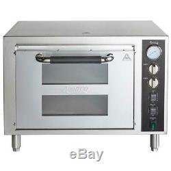 Avantco Stainless Steel Double Deck Electric Countertop Pizza Oven 3200W, 240V