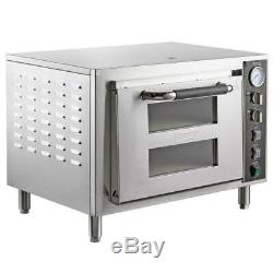 Avantco Stainless Steel Double Deck Electric Countertop Pizza Oven 3200W, 240V