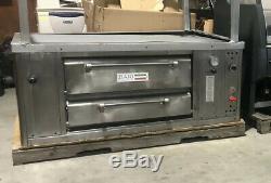 BARI M6PS Brick Pizza Oven 4 Pies Natural Gas Single Deck 60,000 BTU