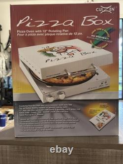 BRAND NEW CuiZen PIZ4012 Pizza Box Oven Medium White COOKING 12 ROTATING PAN