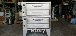 Bakers Pride 151 Double Deck Pizza Oven Nat Gas Tested Works Good with Live Pics