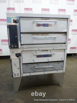 Bakers Pride 152 Gas Double Deck Pizza Oven Deck with Stone & Legs