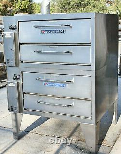 Bakers Pride 252 GAS Pizza Ovens SUPER DECK Double Deck Stacked 36 4 MOS OLD