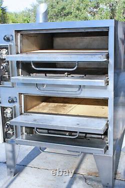 Bakers Pride 252 GAS Pizza Ovens SUPER DECK Double Deck Stacked 36 4 MOS OLD