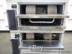 Bakers Pride 252 Gas Double Deck Pizza Oven Deck 36 with Stone & Legs