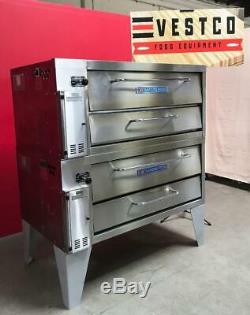 Bakers Pride 3152 Double Deck Gas 300° 650° Restaurant Kitchen Pizza Oven