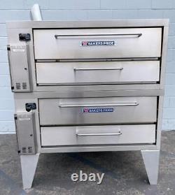Bakers Pride (352) Double Deck 650° LP Gas Industrial Restaurant Pizza Oven