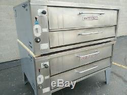 Bakers Pride 451 452 Natural Gas Double Deck Pizza Ovens Y-600 Cleaned Tested
